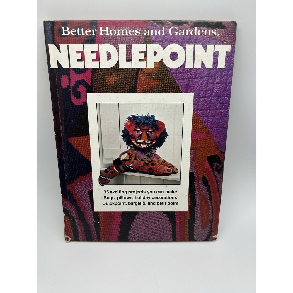 VTG 1978 Better Homes and Gardens Needlepoint‎ Book Eclectic Instruction Decor